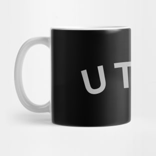 Utah Typography Mug